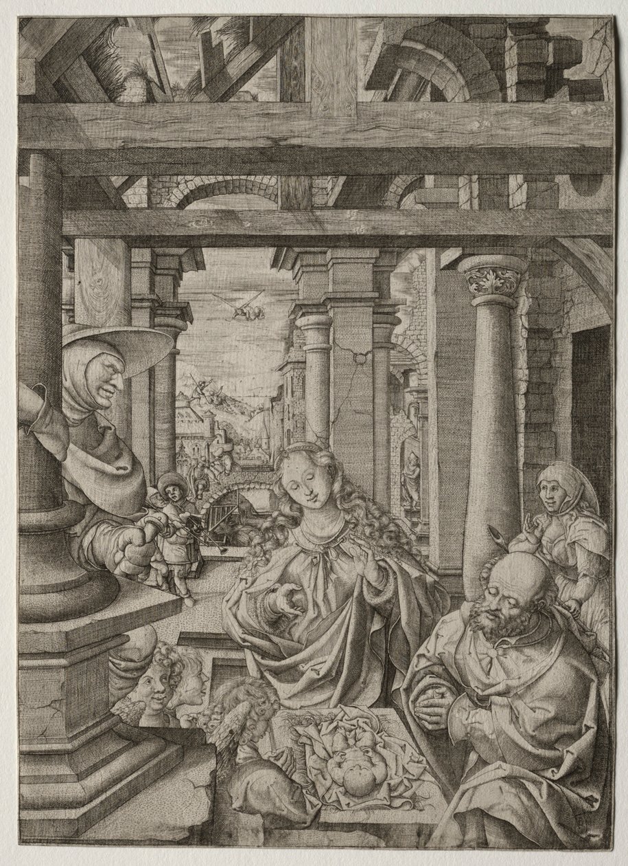 Klanění pastýře, c. 1522-1525. od Frans Crabbe van Esplegem