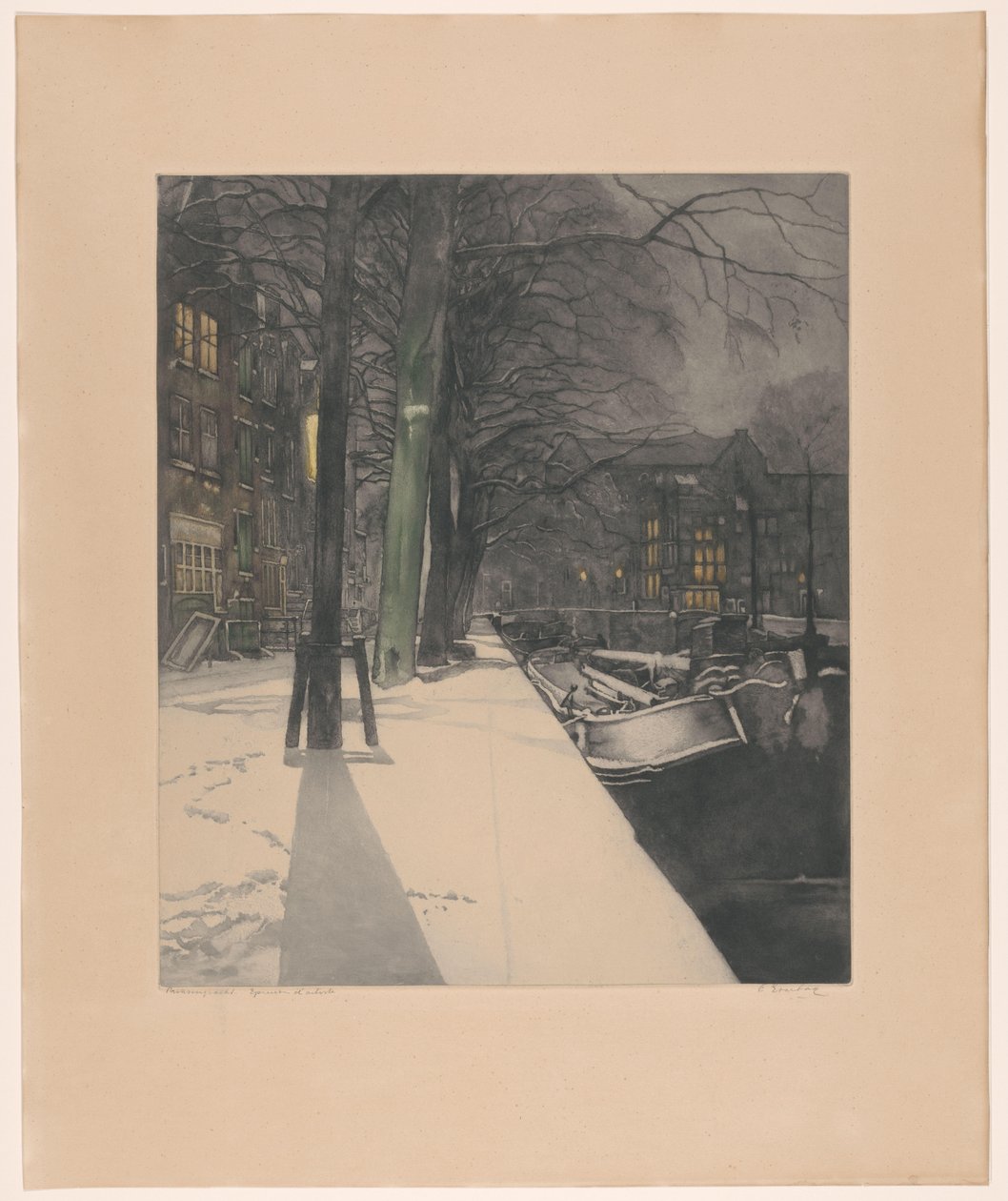 Prinsengracht (původní název na objektu) od Frans Everbag (signed by artist)