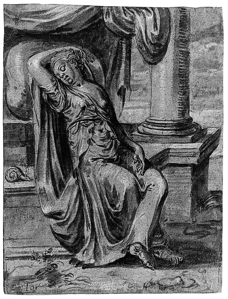 Alegorie lenosti od Frans Floris