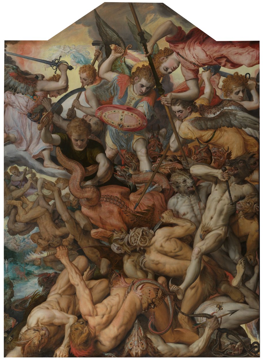 Pád andělů rebelů od Frans Floris