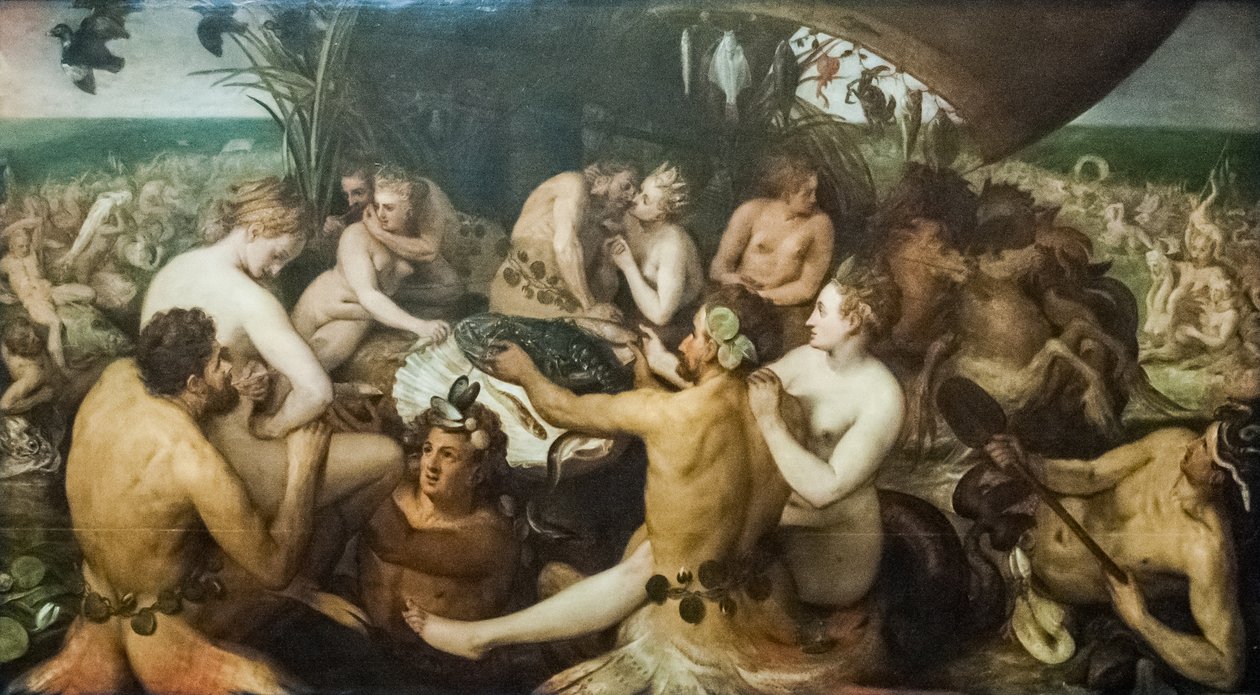 Švédsky: Havsgudarnas högtid Svátek mořských bohů od Frans Floris I