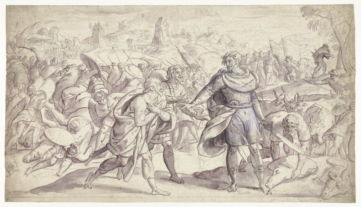 Joshua posílá posly k Ai Historie Joshuy (název série) od Frans Francken (I)
