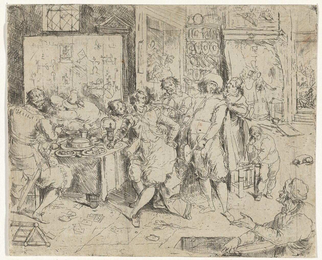 Marnotratný syn promarní své dědictví od Frans Francken (III)
