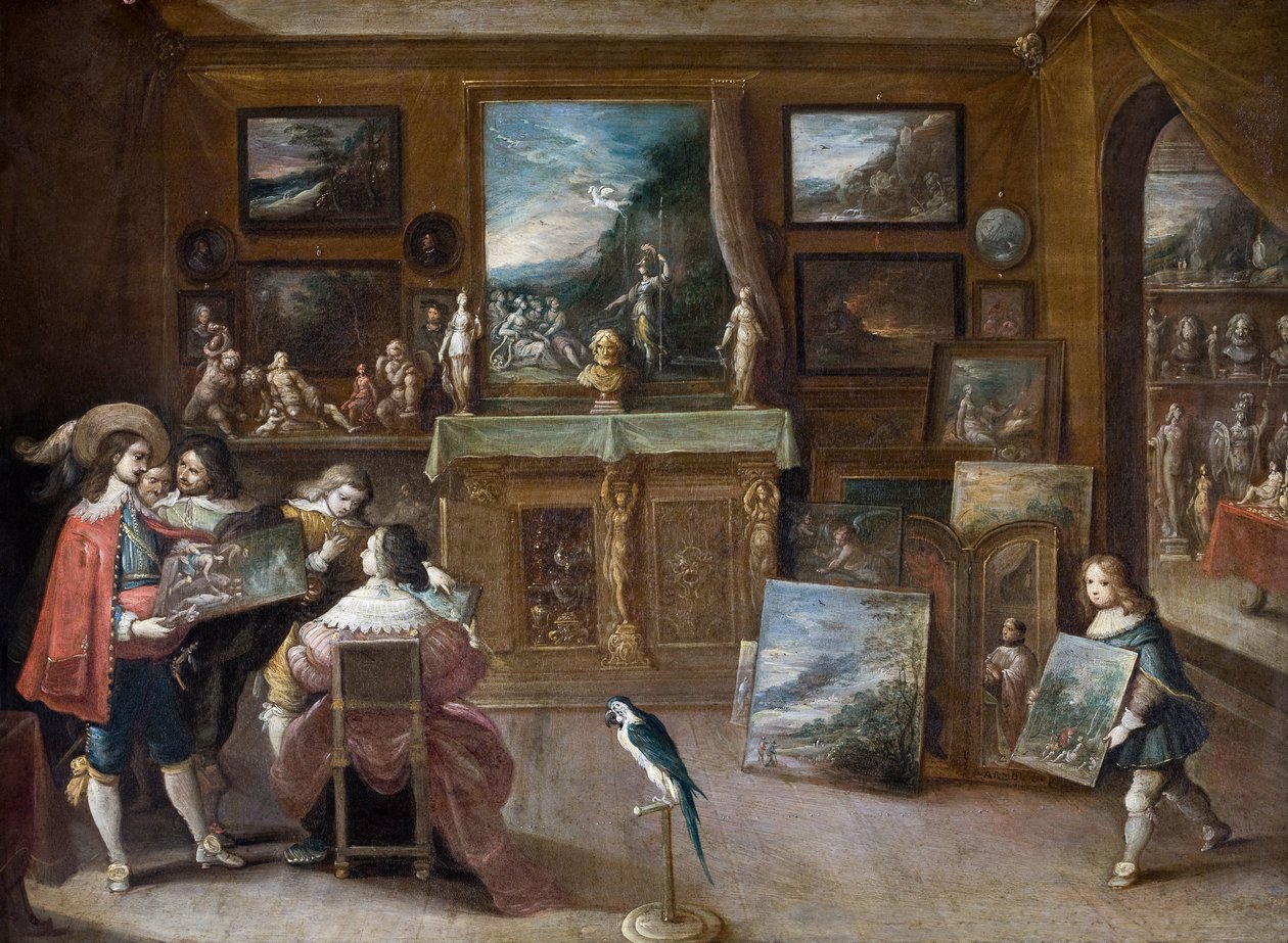 Návštěva obchodníka s uměním od Frans Francken the Younger