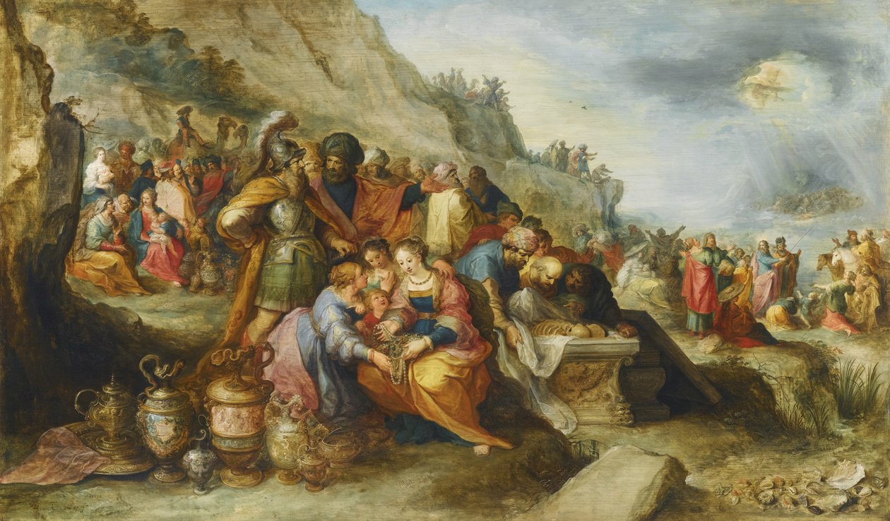 Izraelité po překročení Rudého moře u hrobu patriarchy Josefa, 1630 od Frans Francken the Younger