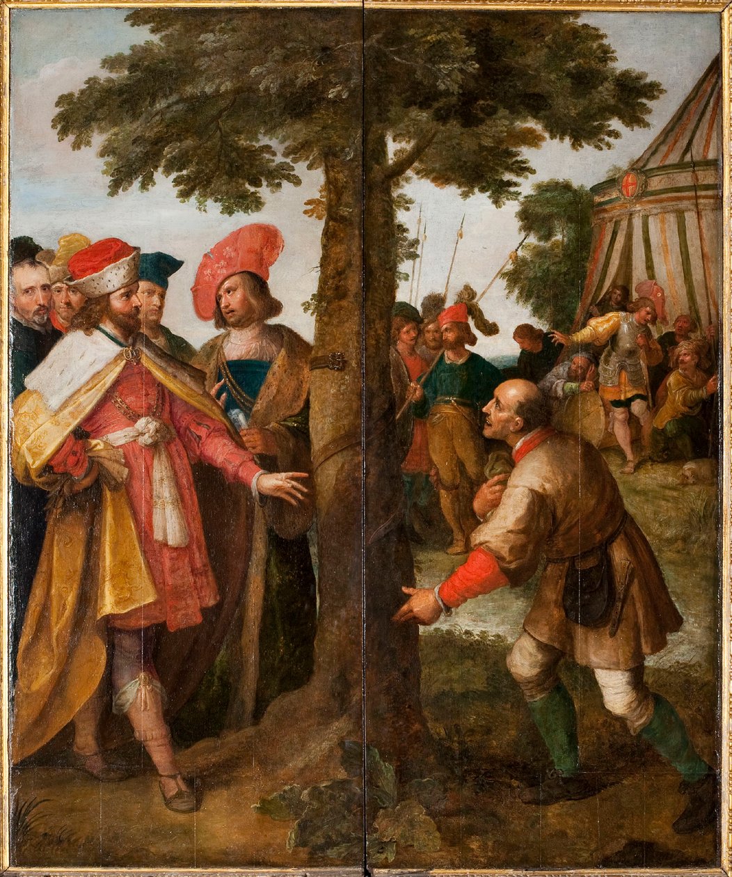 Zázrak poraženého stromu. Zázrak svatého Gummara, 1627. od Frans Francken the Younger