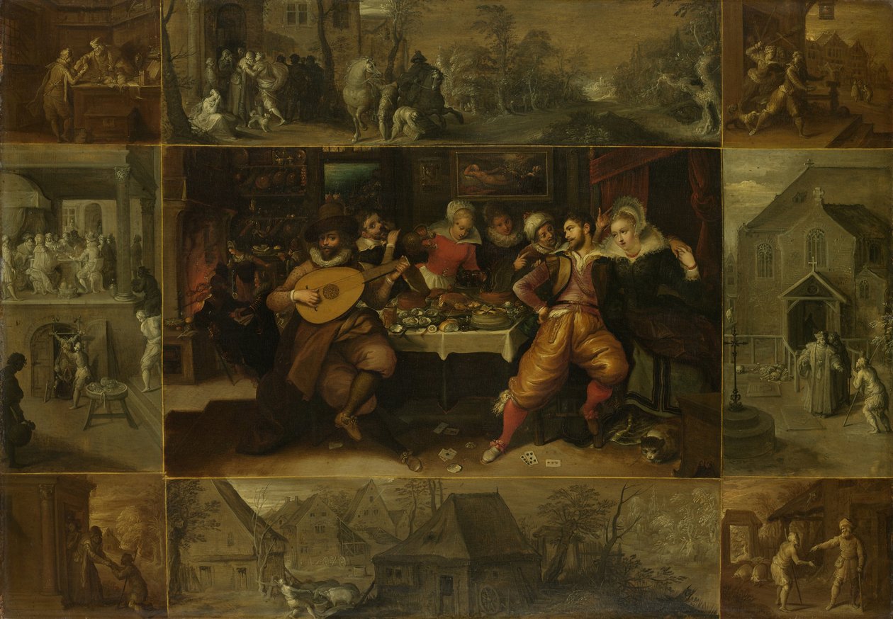 Podobenství o marnotratném synovi, 1620 od Frans Francken the Younger
