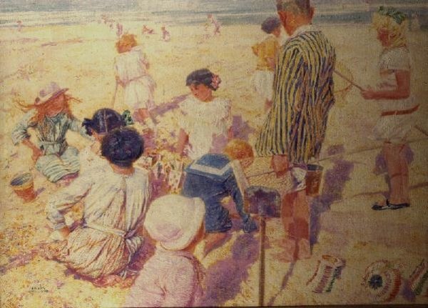 In The Sunshine (olej na plátně) od Frans Gaillard