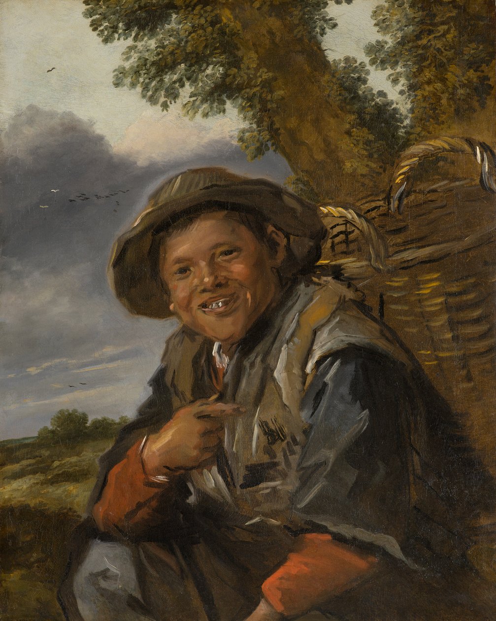 A Fisherboy, circa 1635-1645 (nebo později) (olej na plátně) od Frans Hals