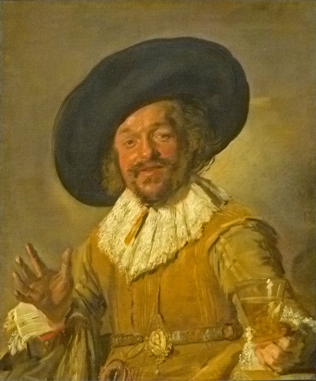 Voják držící berkemeyer, známý jako "veselý piják od Frans Hals