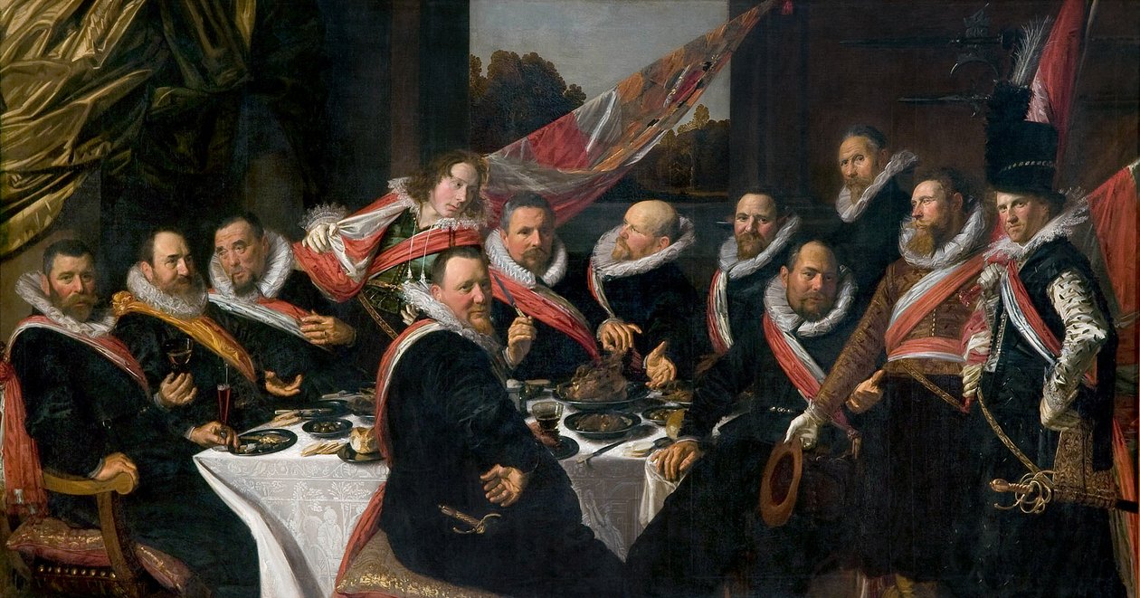 Banket důstojníků Občanské gardy svatého Jiří od Frans Hals