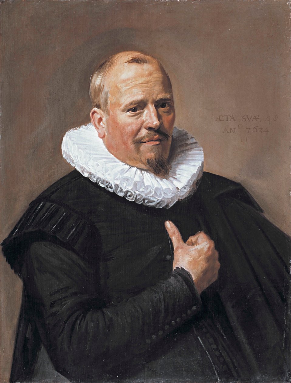 Nizozemština: Portrét muže Portrét muže od Frans Hals