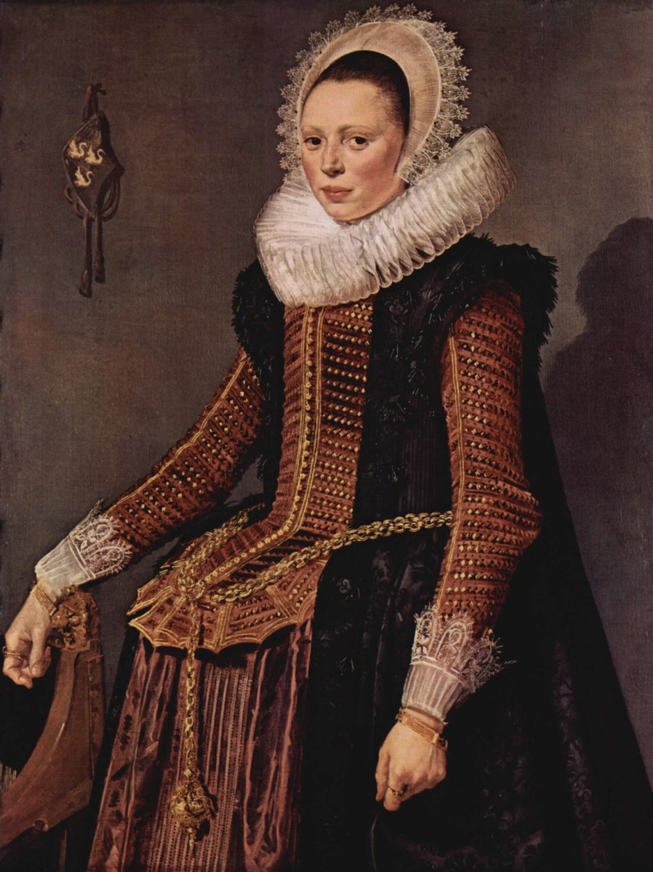 Nizozemština: Portrét ženy Portrét stojící ženy od Frans Hals