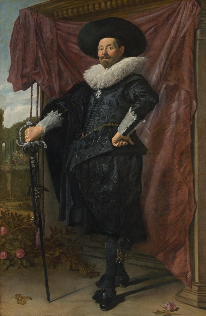 Nizozemština: Willem van Heythuysen pózuje s mečem od Frans Hals