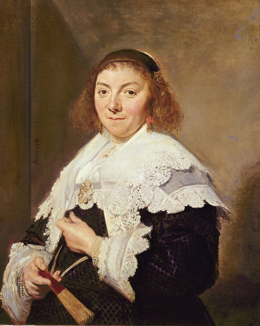 Maria Pietersdatter Olycann, manželka Andriese van der Horna, 1638 od Frans Hals