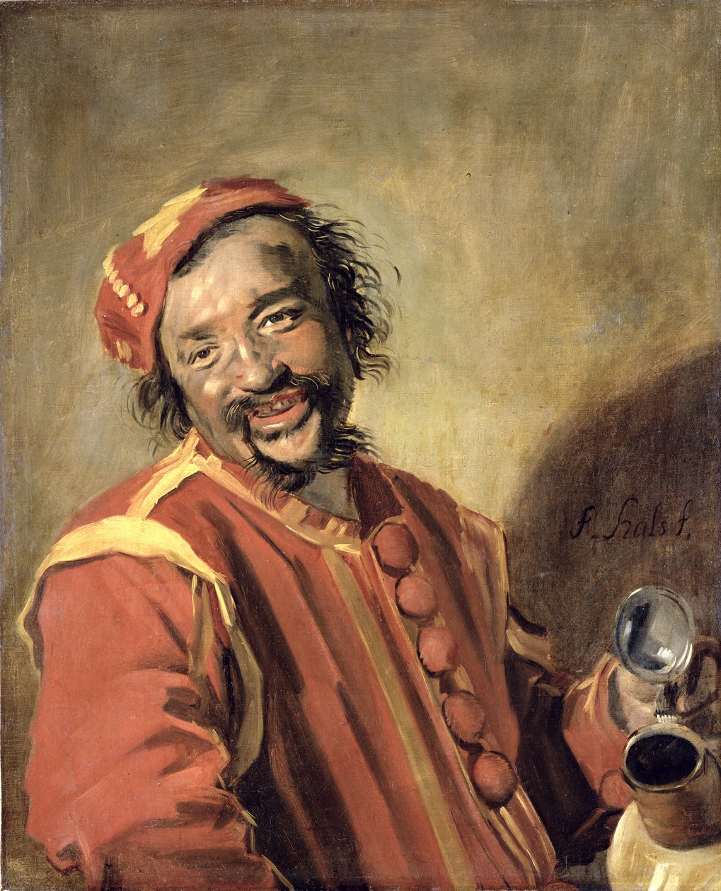 Peeckelhaering (The Jolly Reveller) od Frans Hals