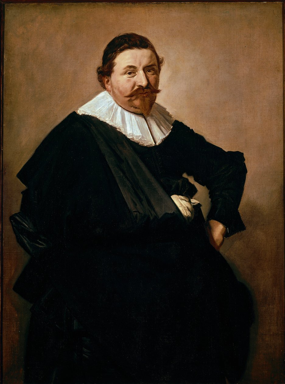 Portrét Lucase de Clercq, belgického obchodníka s tkalcovskými výrobky. Obraz Franse Halse (1580-1666), kolem roku 1627. Olej na plátně. Rozměr: 126,5 x 93 cm. Amsterdam, Rijksmuseum od Frans Hals