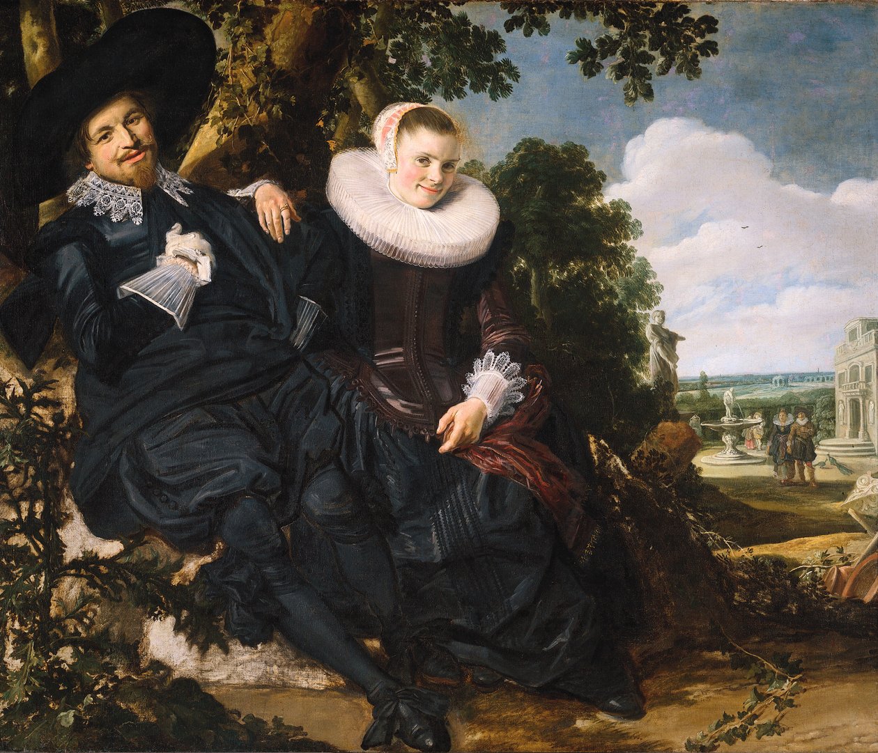Portrét páru, pravděpodobně Isaac Abrahamsz Massa a Beatrix van der Laen od Frans Hals