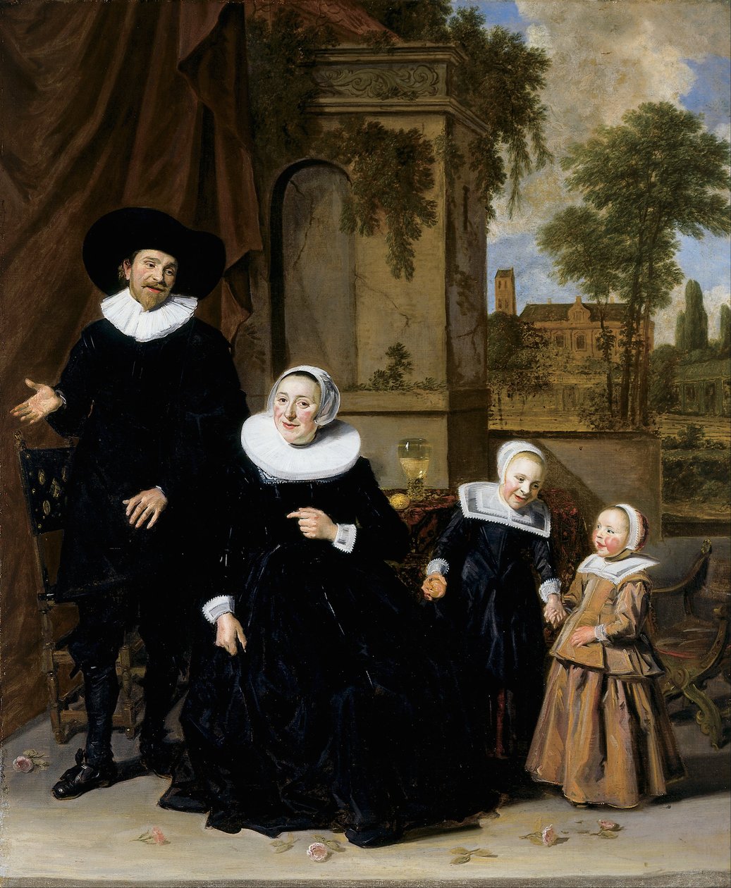Portrét holandské rodiny od Frans Hals