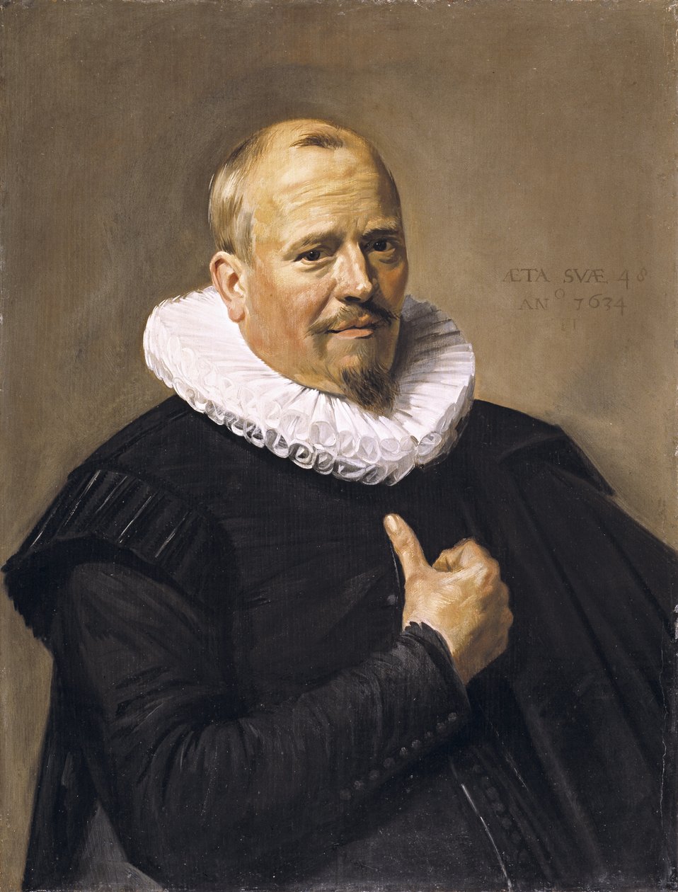 Portrét muže, 1634 (olej na dubovém panelu) od Frans Hals