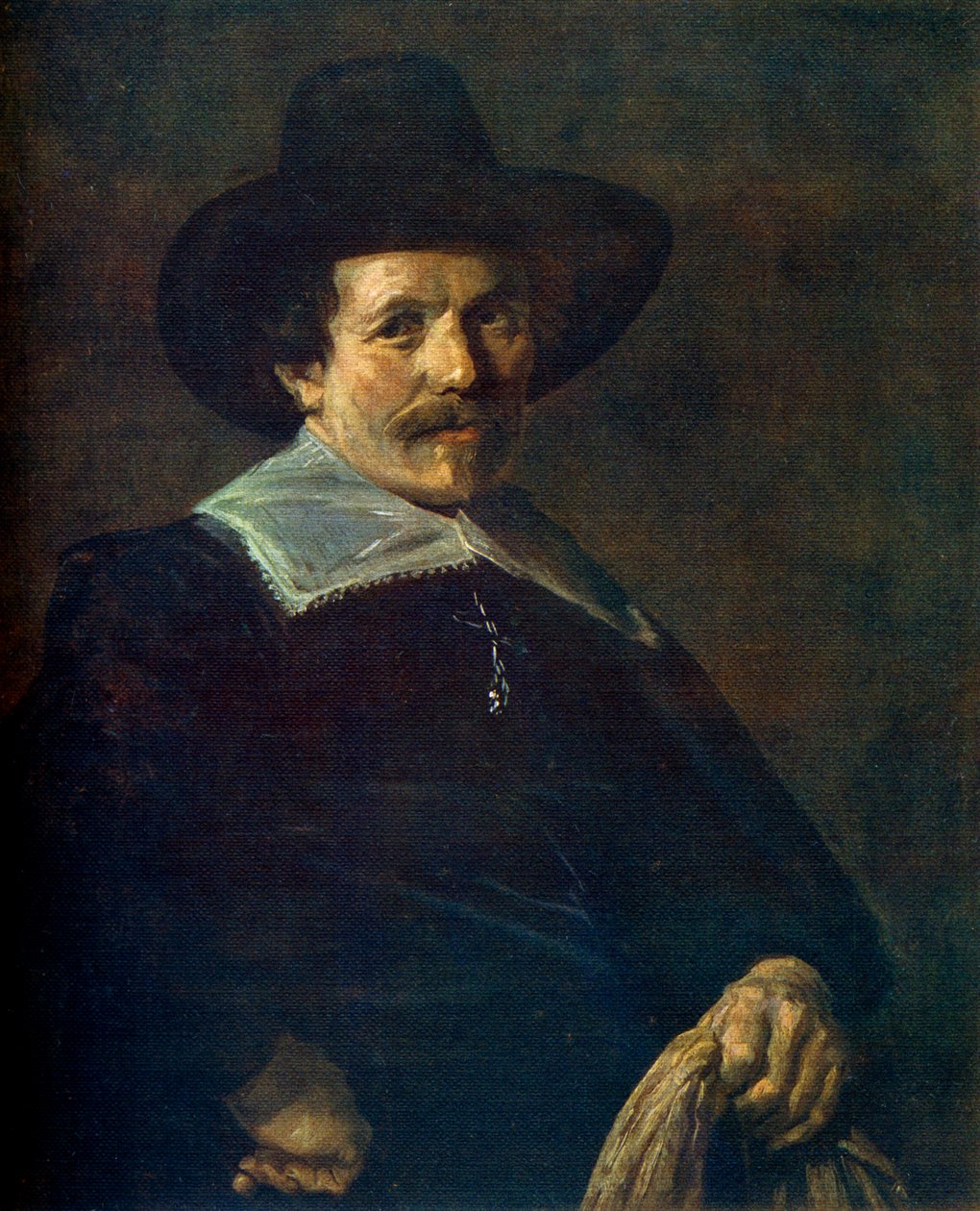 Portrét muže držícího rukavice, c1645, 1912. od Frans Hals
