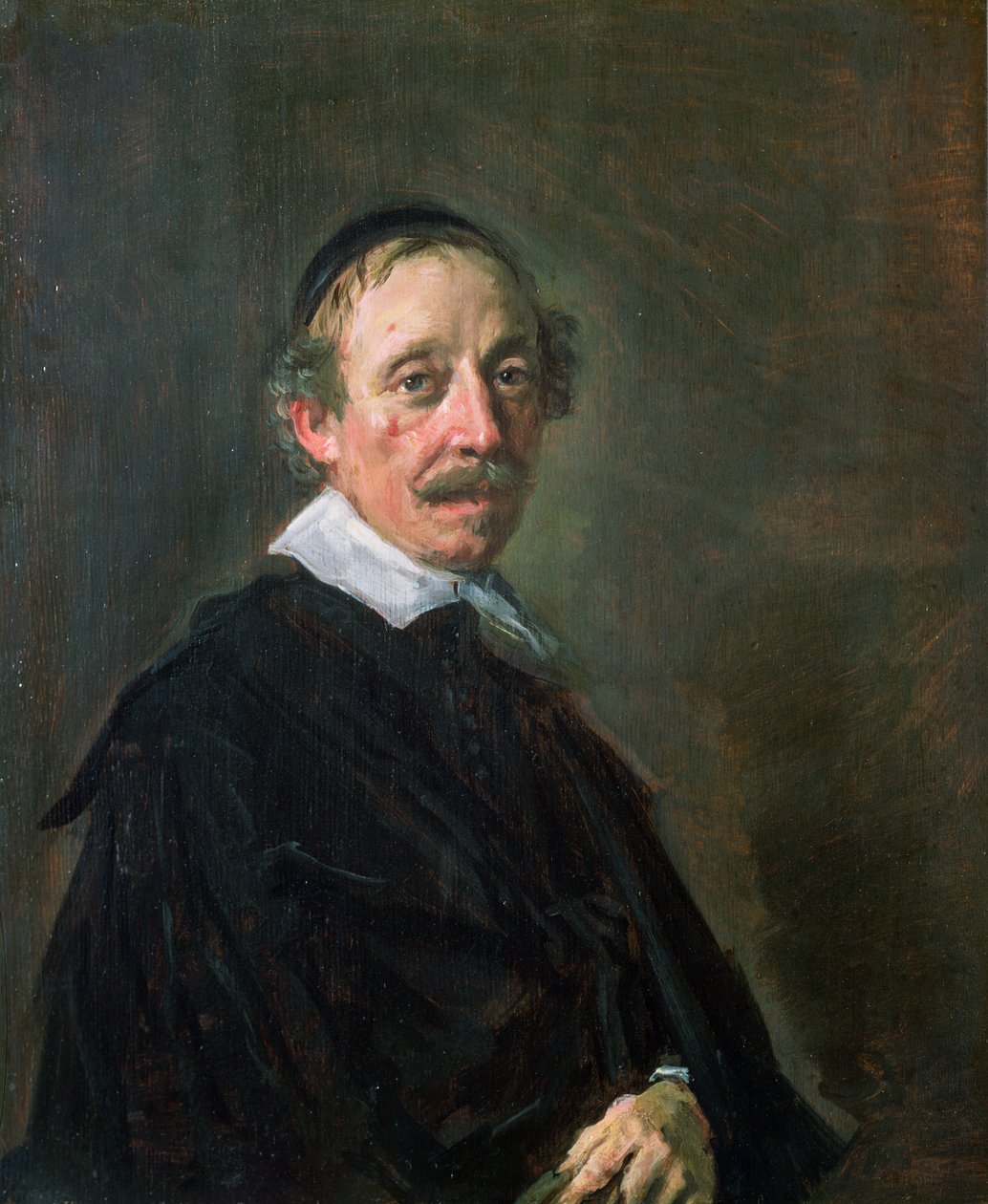 Portrét kazatele, cca 1658-60 (panel) od Frans Hals
