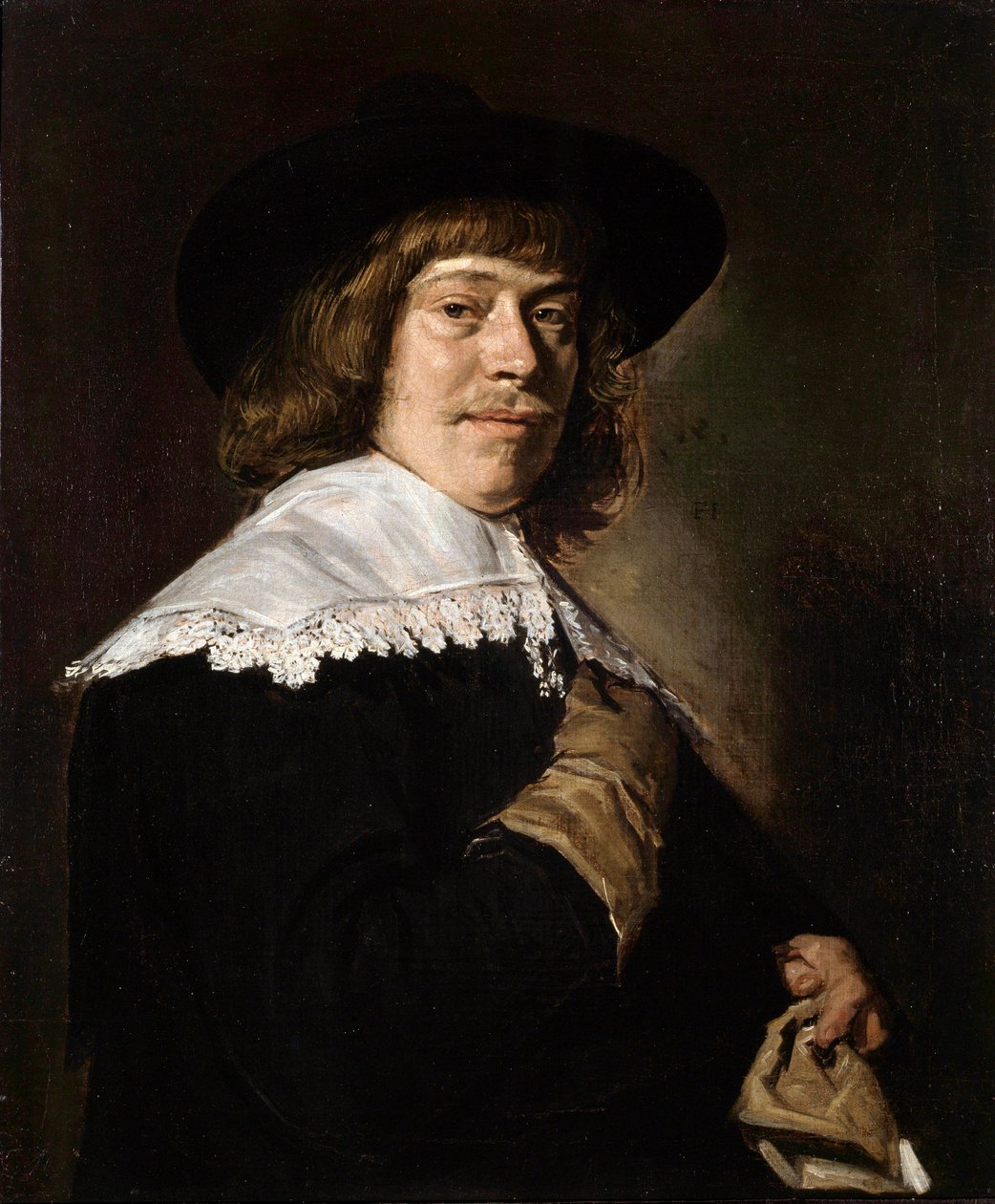 Portrét mladého muže držícího rukavici, c1650. od Frans Hals