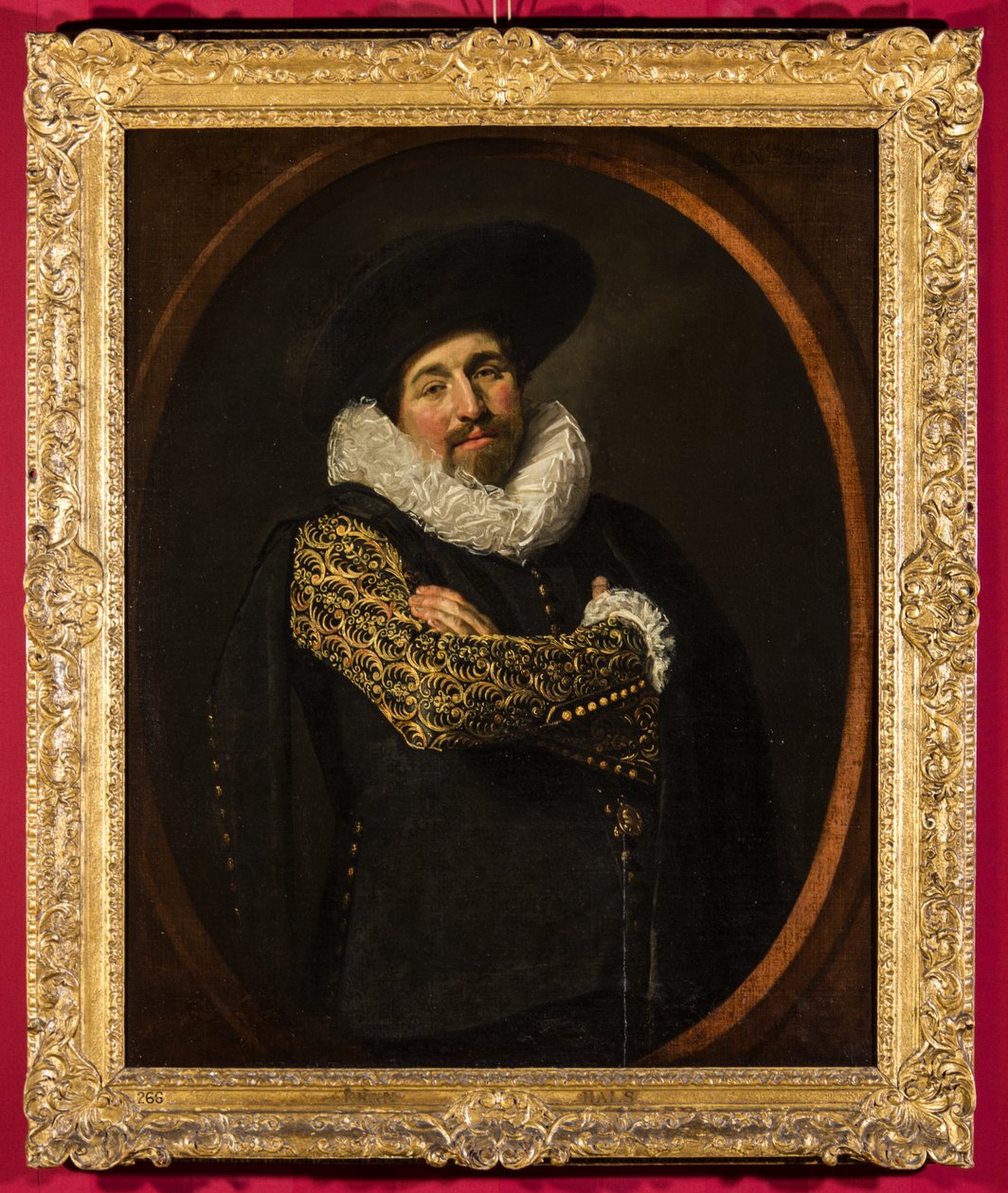 Portrét muže, možná Isaac Abrahamsz. Massa, cca 1622 (olej na plátně na dřevěné desce) od Frans Hals