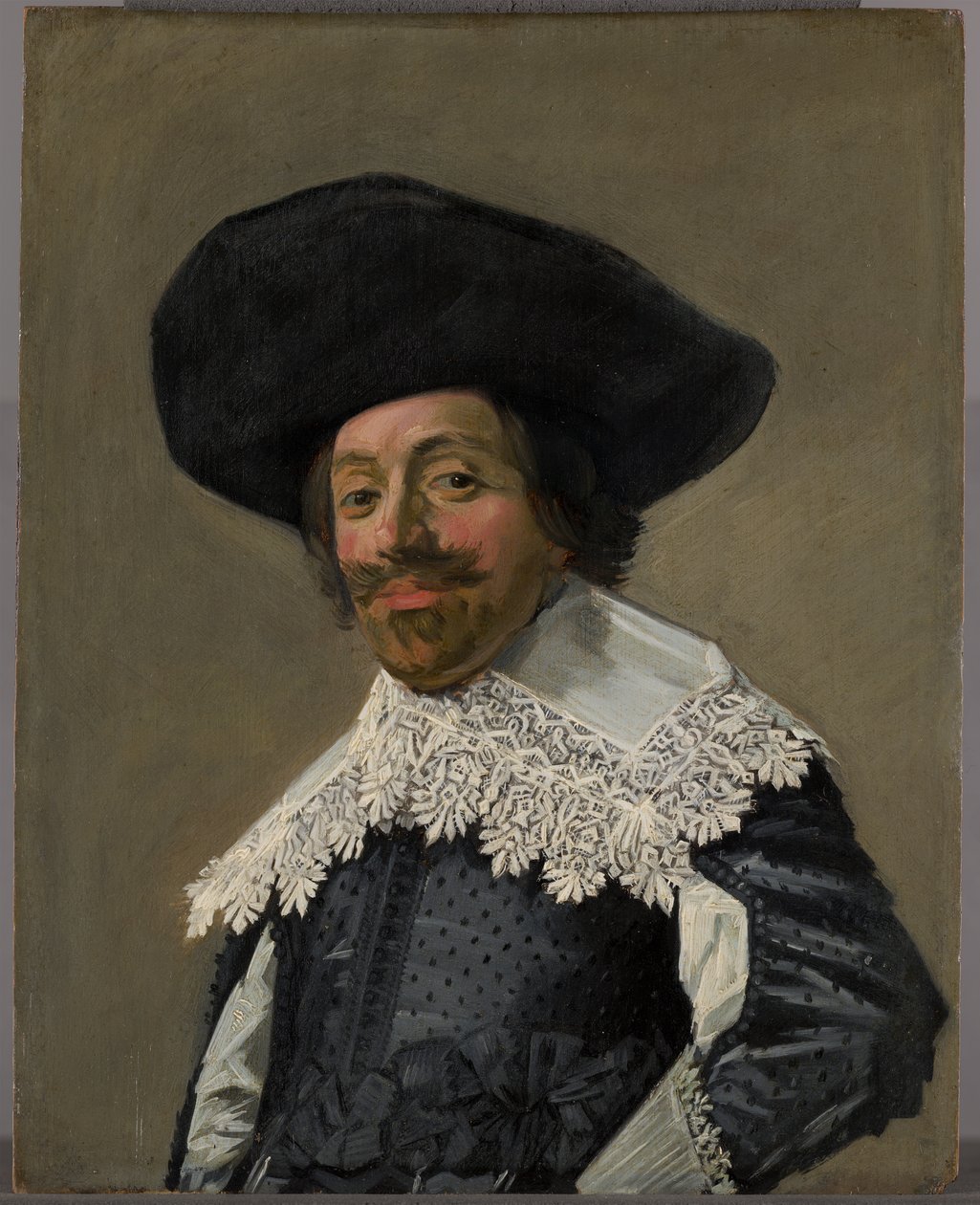 Portrét muže s kloboukem od Frans Hals