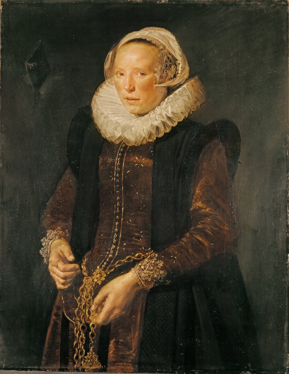 Portrét ženy, cca 1611 (olej na plátně) od Frans Hals