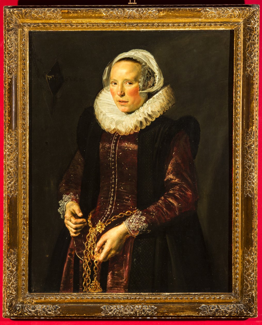 Portrét ženy, cca 1611 (olej na dřevěné desce) od Frans Hals