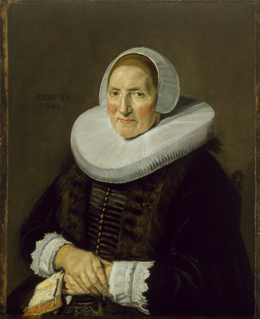 Portrét starší ženy, 1650 od Frans Hals
