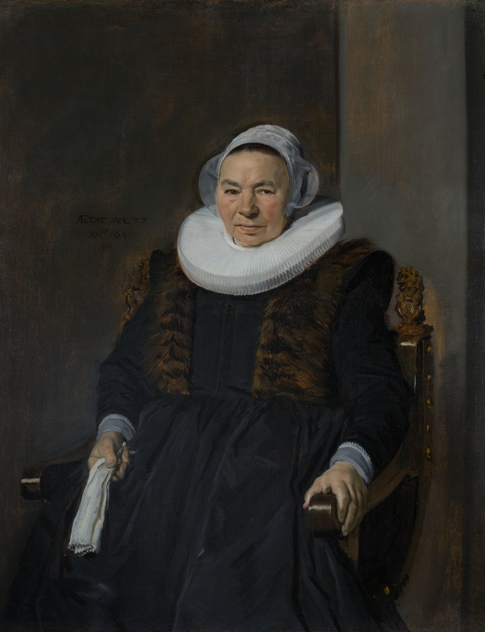 Portrét starší ženy, tradičně nazývané Mevrouw Bodolphe od Frans Hals