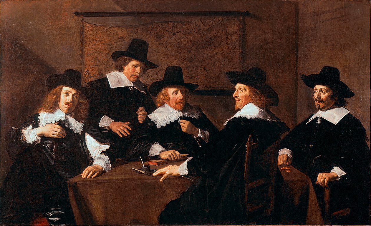 Regenti hospice Svatá Alžběta z Haarlemu Obraz od Franse Halse (asi 1580-1666) 1641 Ne. 252x153 cm Haarlem, Frans Hals Museum Holland od Frans Hals