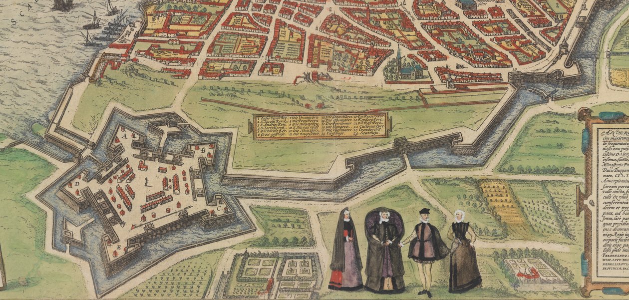 Palazzo Farnese v Caprarola, z Braun a Hogenberg