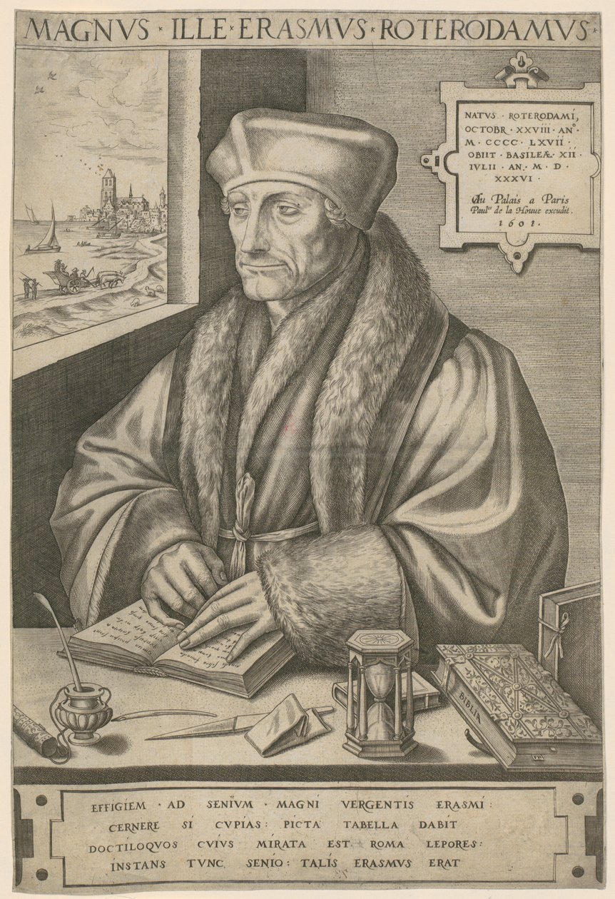 Portrét Erasma Rotterdamského od Frans Huys