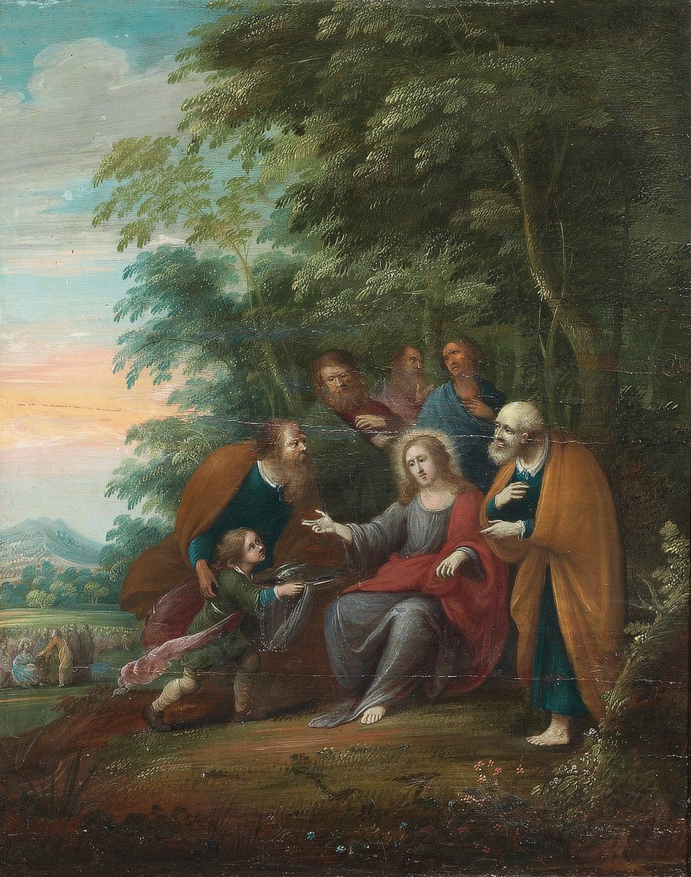 Scény ze života Krista a jeho učení (olej na panelu) od Frans III (attr. to) Francken