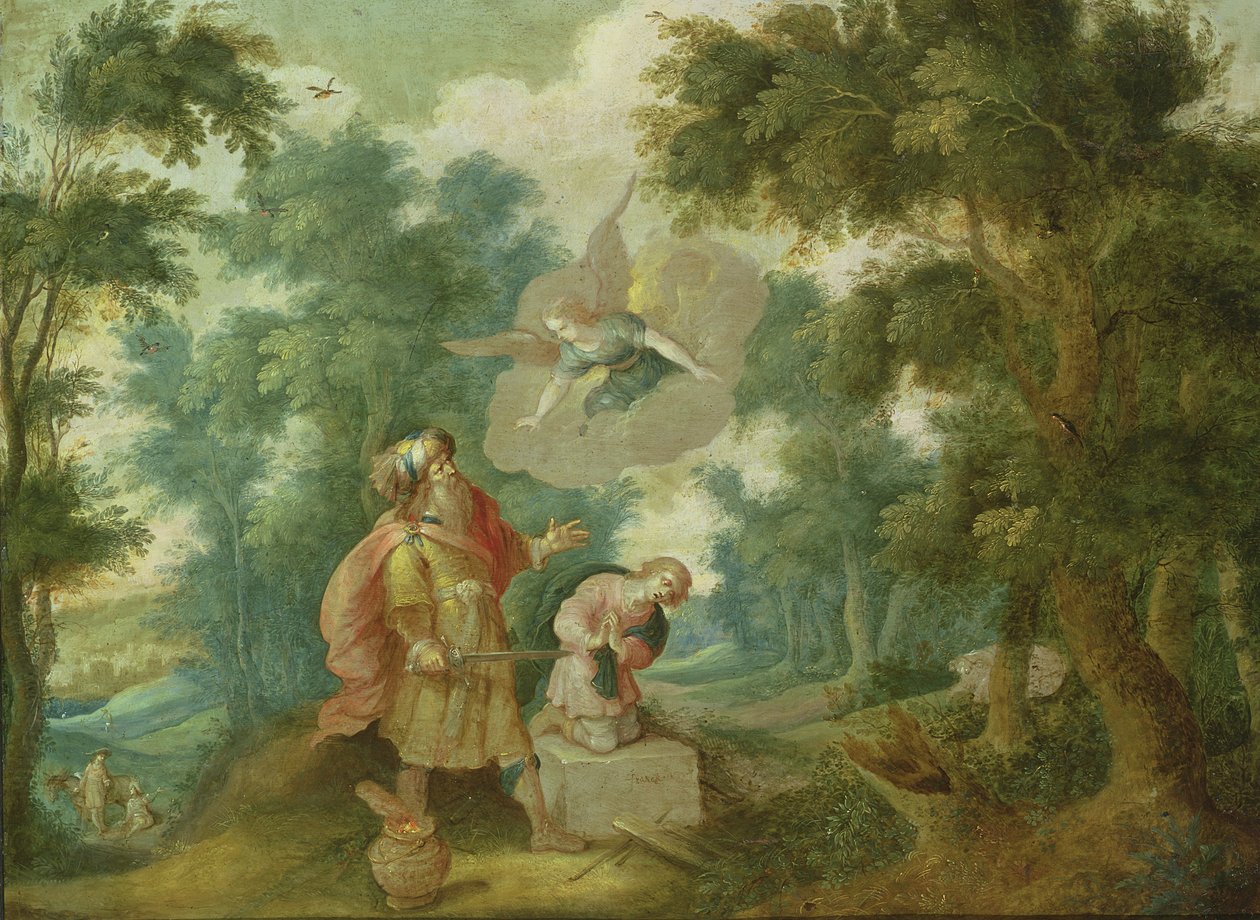 Obětování Izáka od Frans II Francken