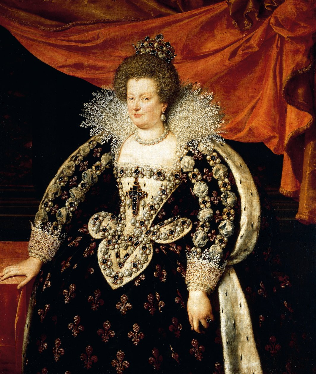 Celovečerní portrét Marie de Medici (Florencie od Frans II Pourbus