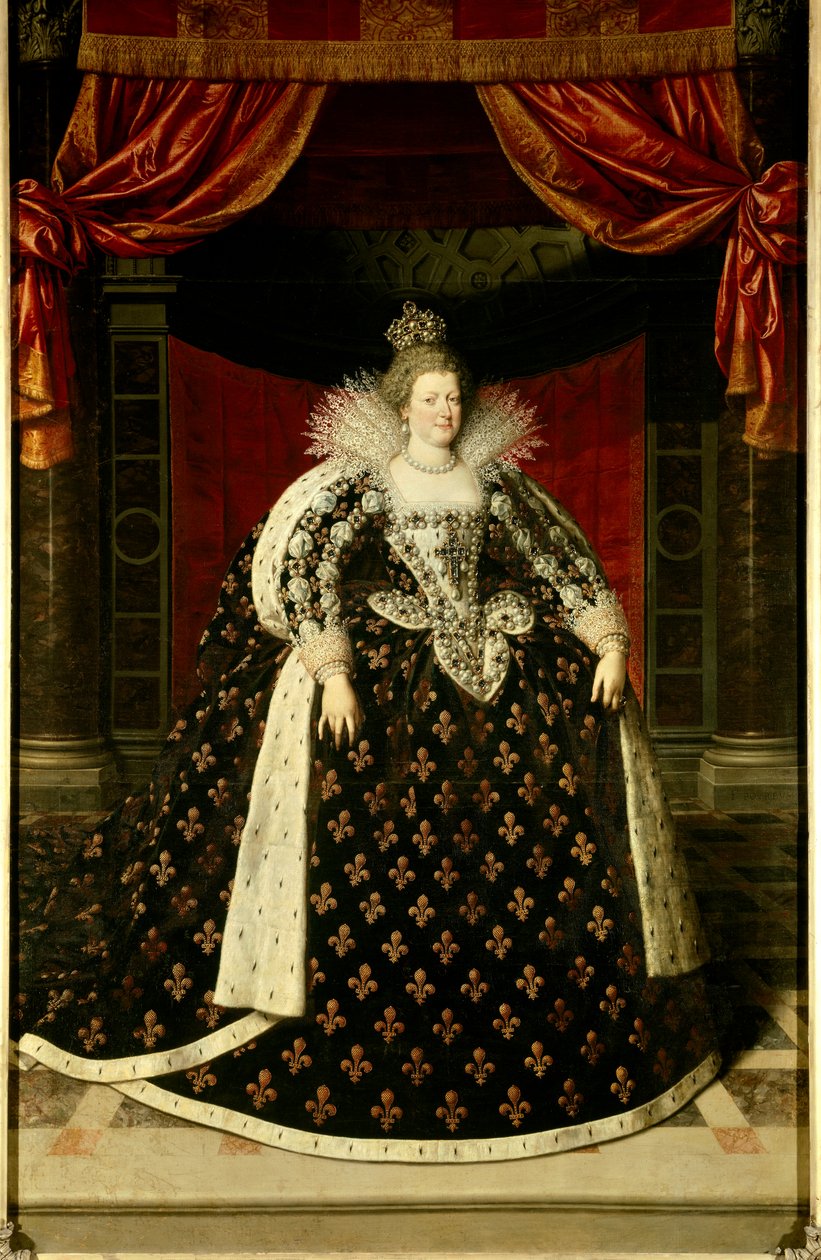 Celovečerní portrét Marie de Medici (1573-1642) královny Francie Malba Franse Pourbuse Le Jeune (Francois (Franz) Porbus od Frans II Pourbus