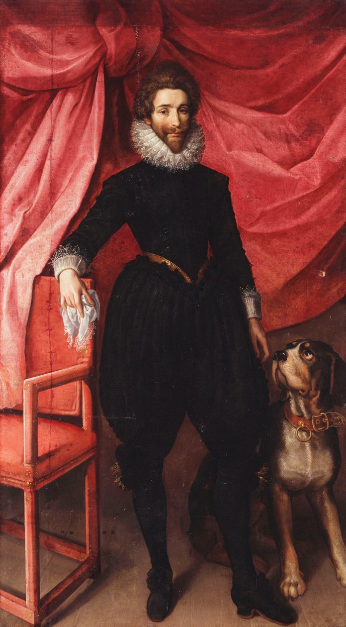 Portrét Henriho de Lorraine, vévody z Guise, zvaného Le Bafafre od Frans II Pourbus