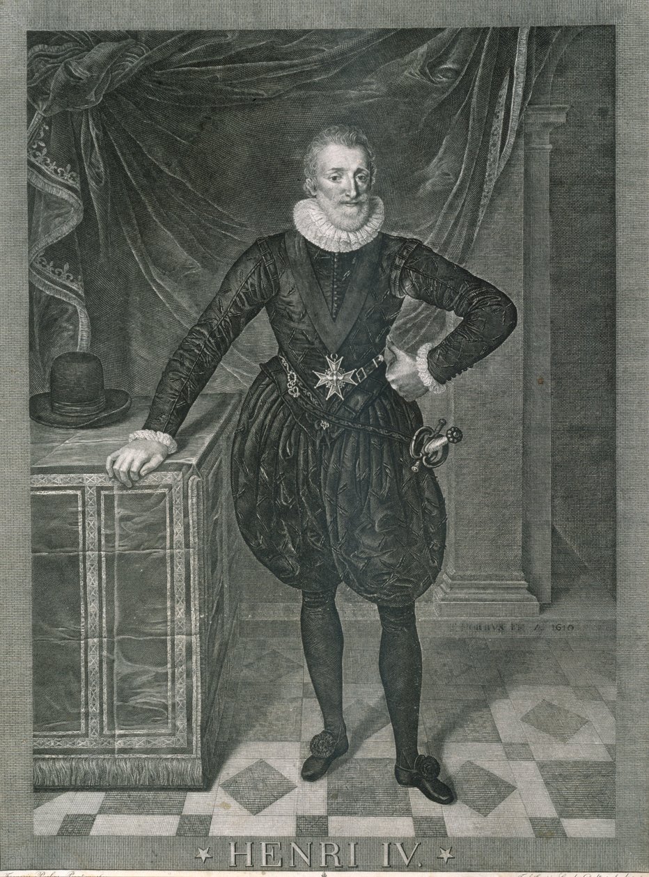 Portrét francouzského Jindřicha IV od Frans II Pourbus