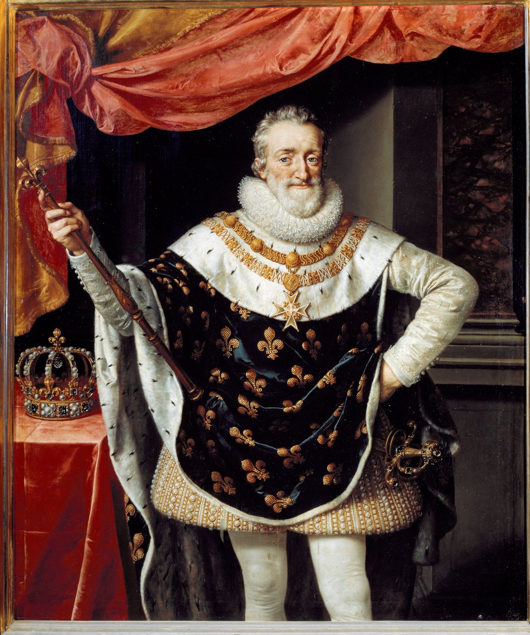 Portrét francouzského Jindřicha IV od Frans II Pourbus
