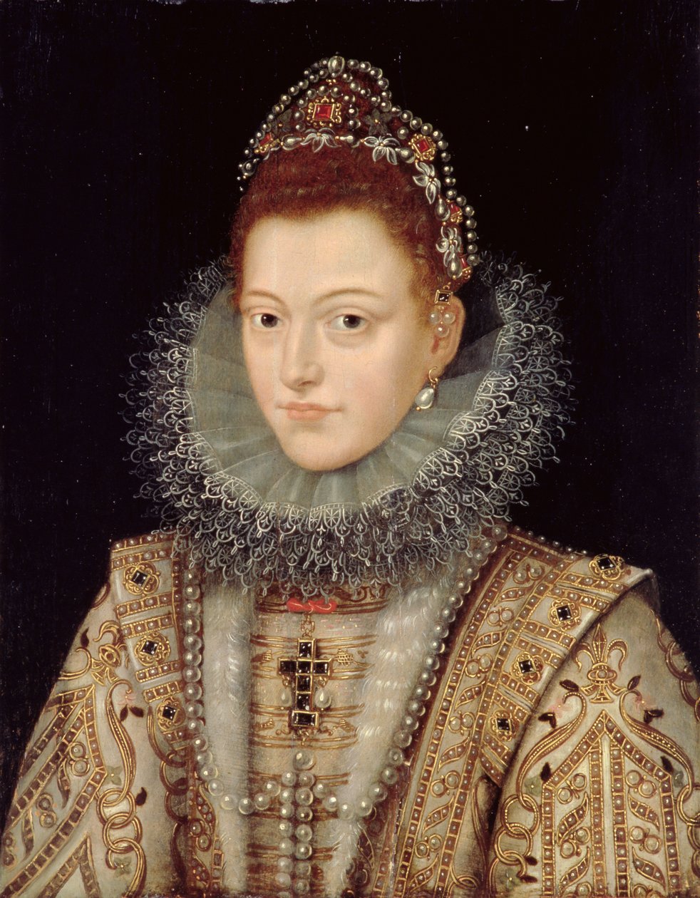 Portrét Isabelly Clara Eugenia (1566-1633) kolem roku 1599 od Frans II Pourbus