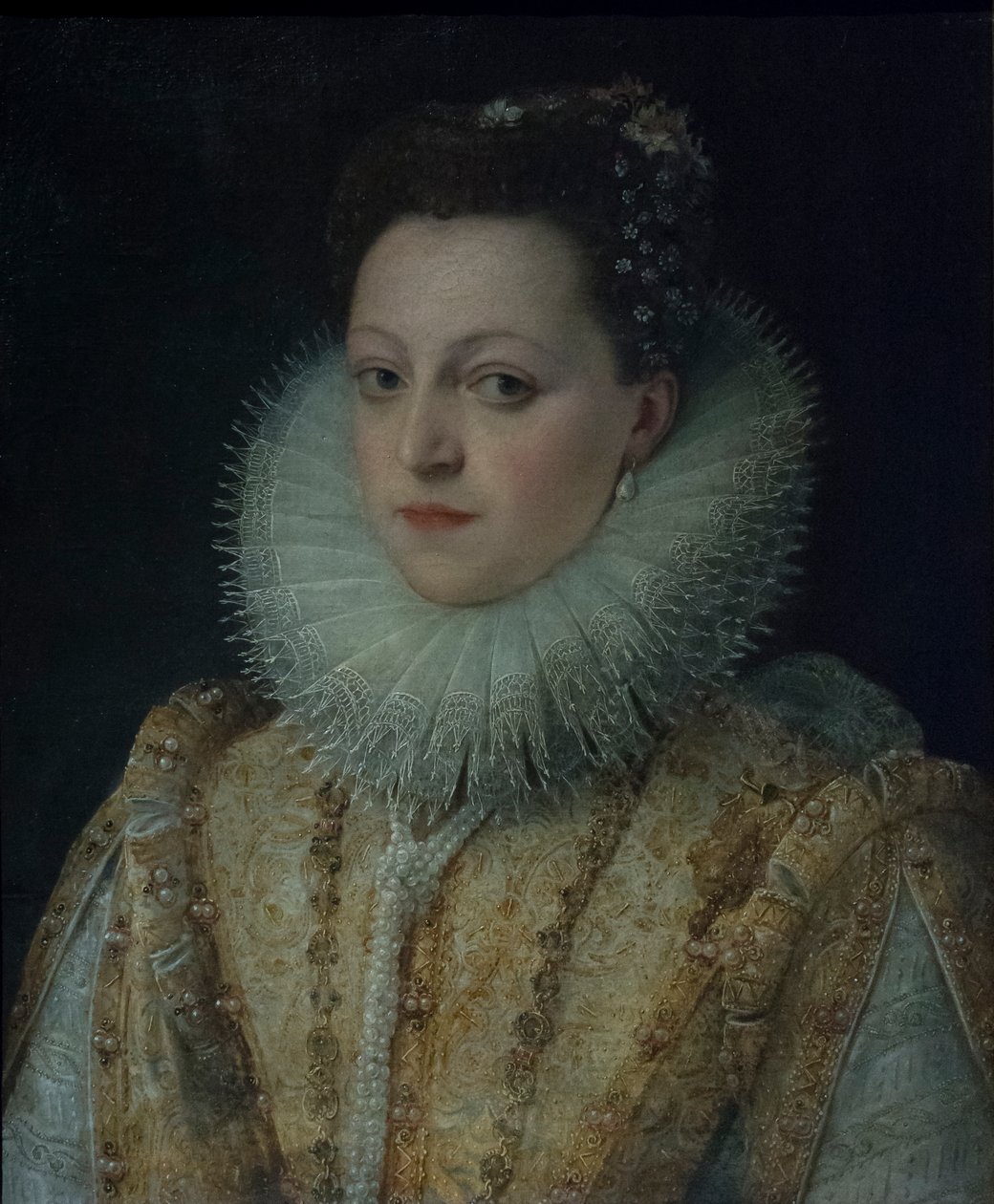 Portrét Isabely Gonzagové, asi 1599-1602 (olej na plátně) od Frans II Pourbus