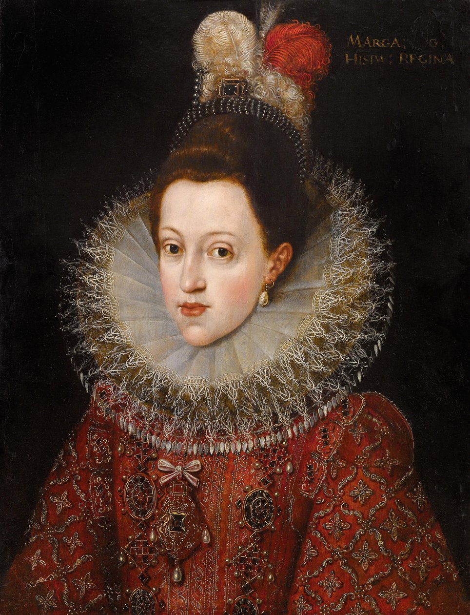 Portrét Markéty Rakouské (1584-1611) od Frans II Pourbus
