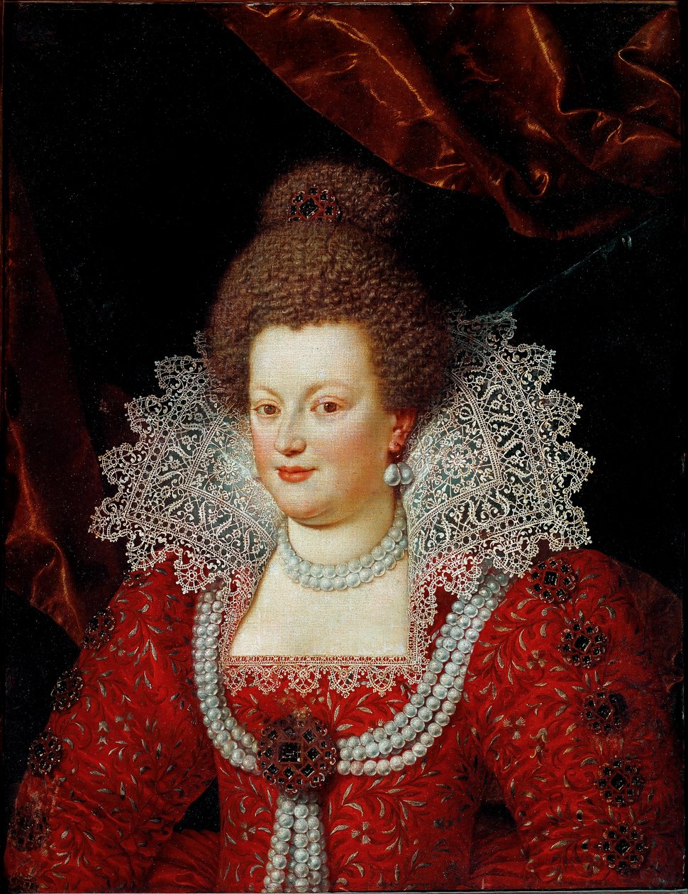 Portrét Marie de Medicis, královny Francie (kolem roku 1610, olej na plátně) od Frans II Pourbus