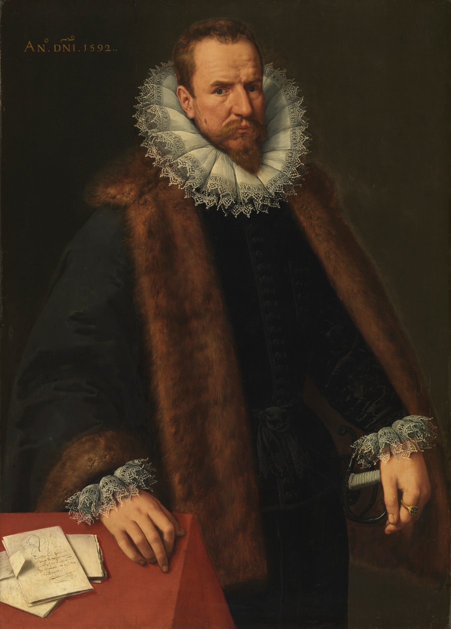 Portrét Nicolase Helincxe, poradce krále od Frans II Pourbus