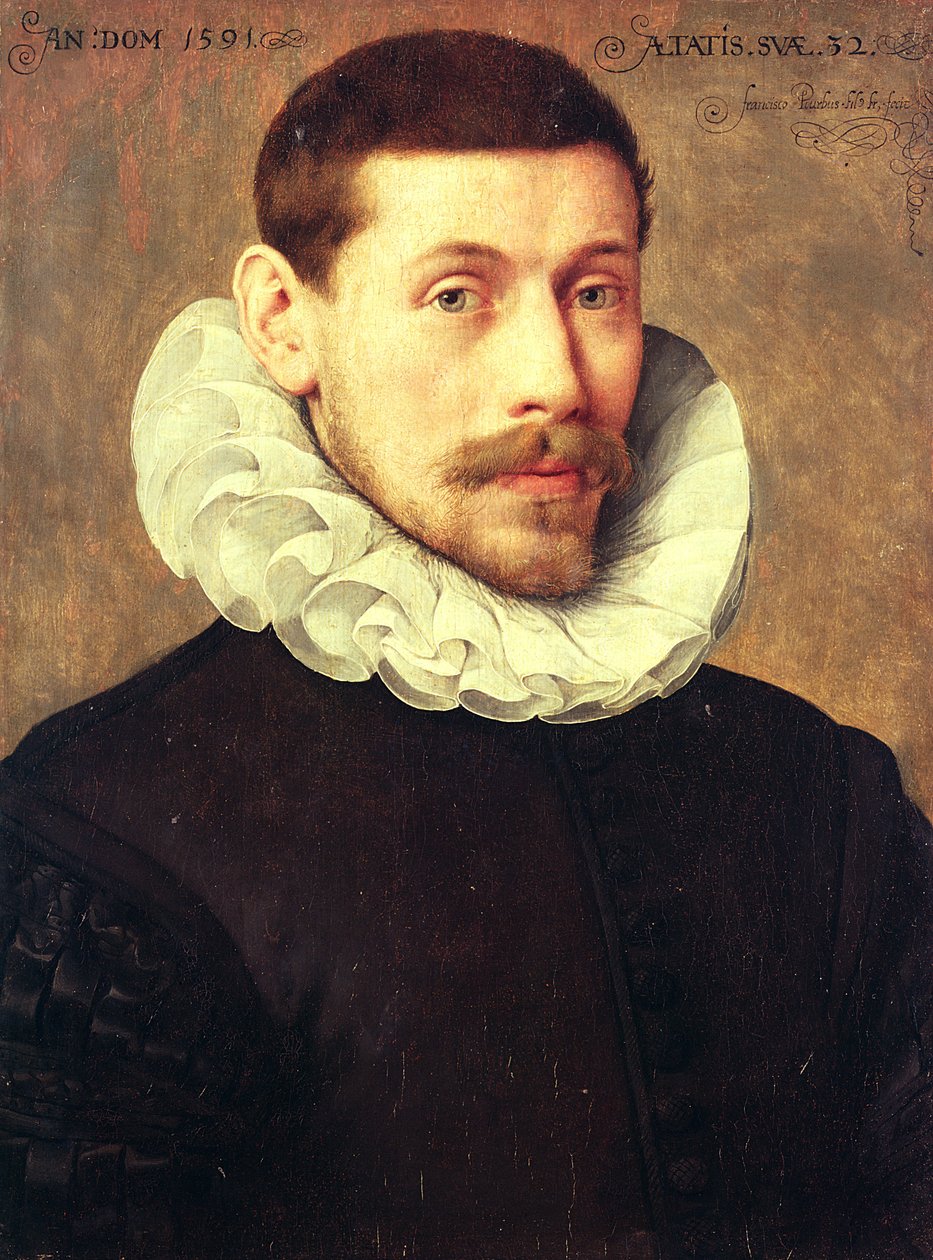 Portrét muže, 32 let od Frans II Pourbus