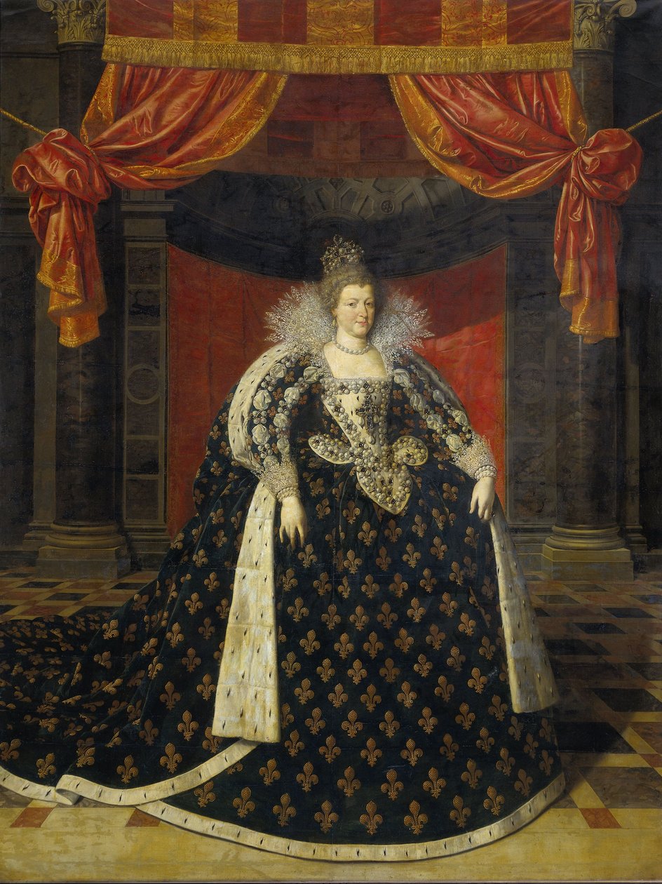 Marie de Medici, kolem roku 1610 od Frans II studio of Pourbus
